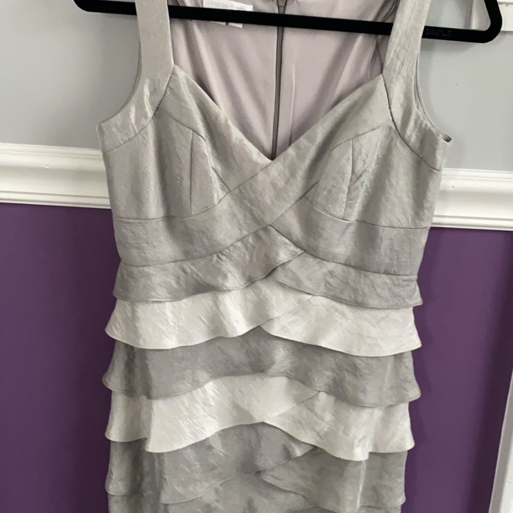 gray and Silver shine Dress